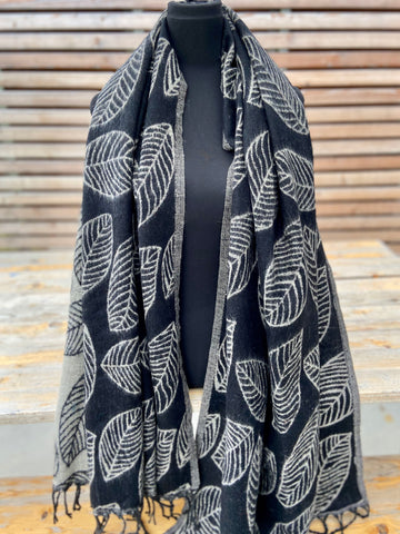 boho shawl (reversible) leaf (++ color options)