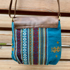 piccolino flap crossbody handbag in woven fabric (++ color options)