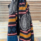 boho shawl (reversible) - paisely