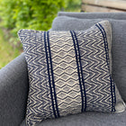Cushion Cover-wave pattern1 in dark blue and white