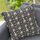 Cushion Cover-diamond pattern1 in black and white
