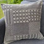 Cushion Cover-block design pattern1 in black and white
