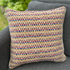 Cushion Cover-large triangle pattern in cream/multicolors