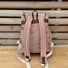 backpack red polka dots