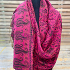 Tusha boho shawl (reversible in jaal pattern)-4
