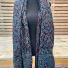 Tusha boho shawl (reversible in jaal pattern)-5