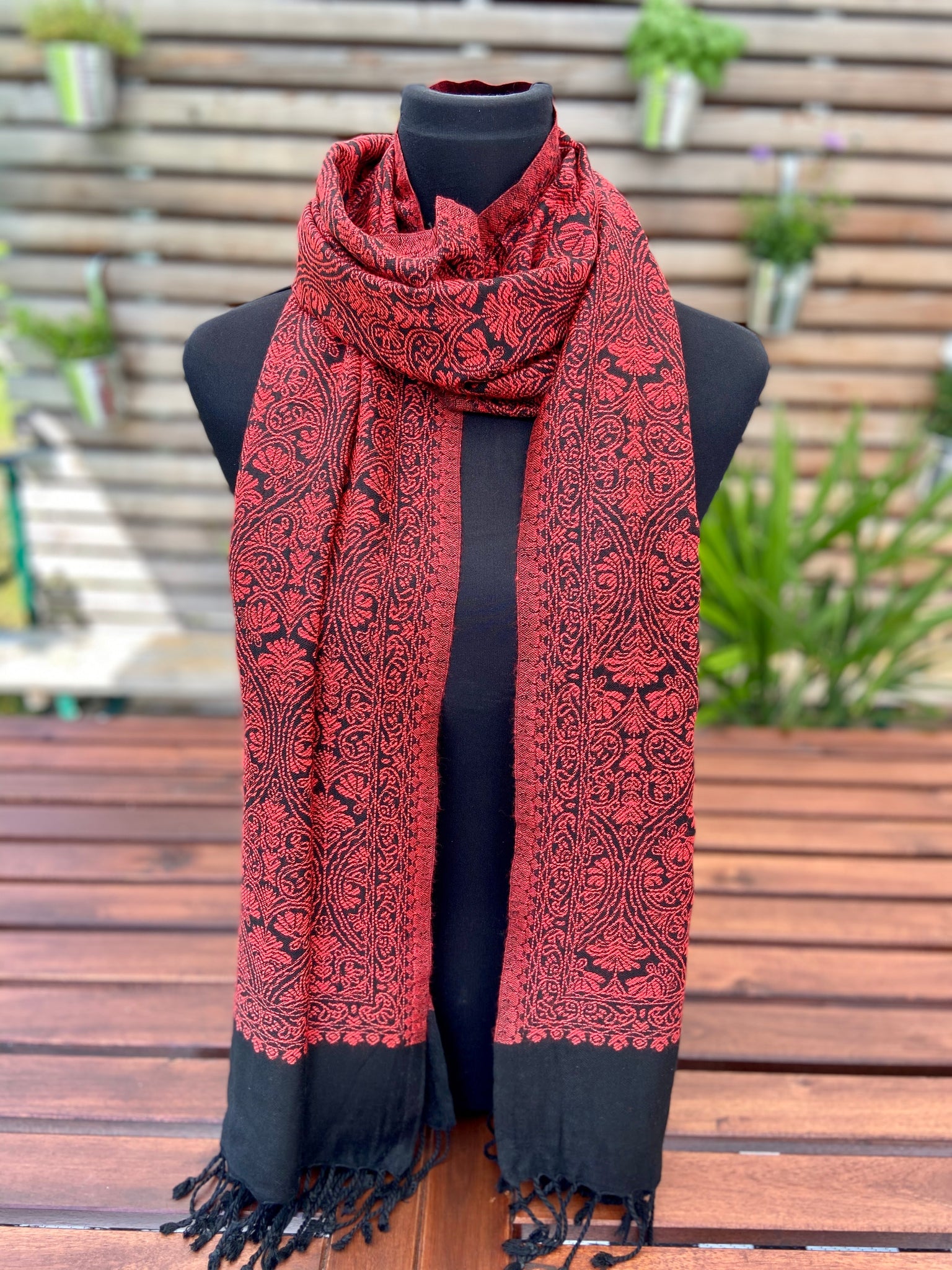 Reversible / two-sided soft shawl